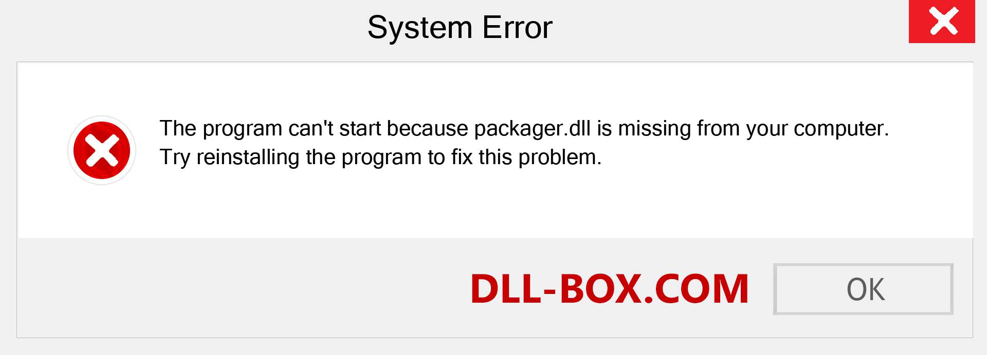  packager.dll file is missing?. Download for Windows 7, 8, 10 - Fix  packager dll Missing Error on Windows, photos, images
